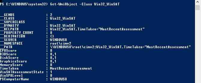 Valutazione massima dell'indice delle prestazioni di Windows 8.1. Modifica del file Podchock